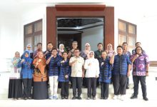 Gubernur Banten, Andra Soni melepas 4 delegasi Banten gabung dengan Gita Bahana Nusantara. Foto Biro Adpim Banten
