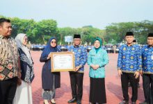 Gubernur Banten, Andra Soni dalam peringatan Harganas. Foto Biro Adpim Banten