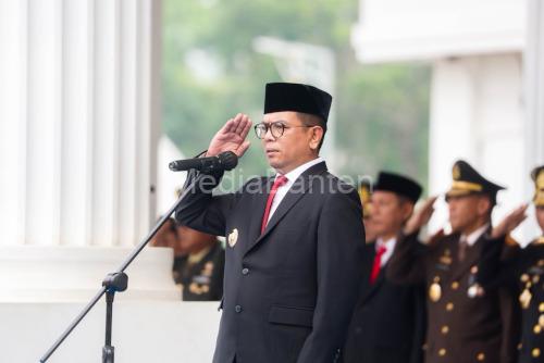 Gubernur Banten, Andra Soni pada peringatan Hari Kesaktian Pancasila. Foto Biro Adpim Banten