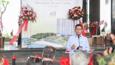 Gubernur Banten, Andra Soni di peresmian Hotel Movepick Anyer. Foto Biro Adpim Banten