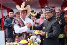 Gubernur Banten, Andra Soni pada acara Hari Jadi Kabupaten Tangerang. Foto Biro Adpim Banten