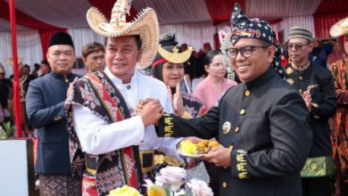 Gubernur Banten, Andra Soni pada acara Hari Jadi Kabupaten Tangerang. Foto Biro Adpim Banten