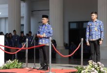 Gubernur Banten, Andra Soni pada HUT Korpri. Foto Biro Adpim Banten