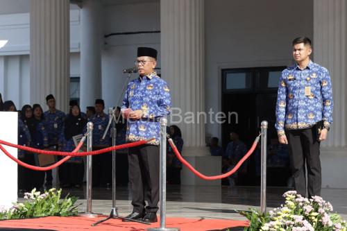 Gubernur Banten, Andra Soni pada HUT Korpri. Foto Biro Adpim Banten