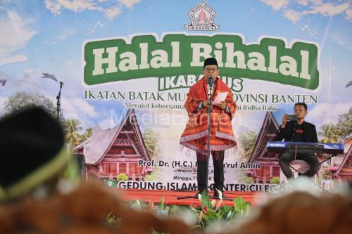 Gubernur Banten, Andra Soni pada acara Ikatan Batak Muslim di Cilegon. Foto Biro Adpim Banten