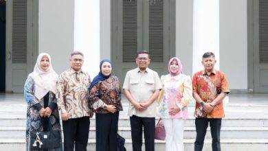 Gubernur Banten, Andra Soni menerima pengurus Ikatan Notaris Indonesia. Foto Biro Adpim Banten