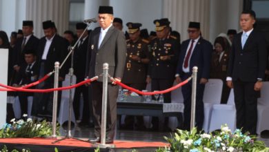 Gubernur Banten, Andra Soni jadi Inspektur Upacara Hari Kesaktian Pancasila. Foto Biro Adpim Banten