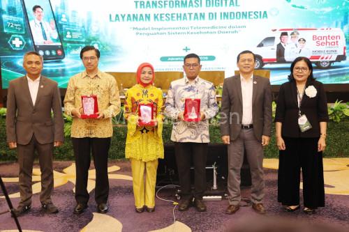 Gubernur Banten, Andra Soni dalam seminar kesehatan di BRIN, Jakarta. Foto Biro Adpim Banten