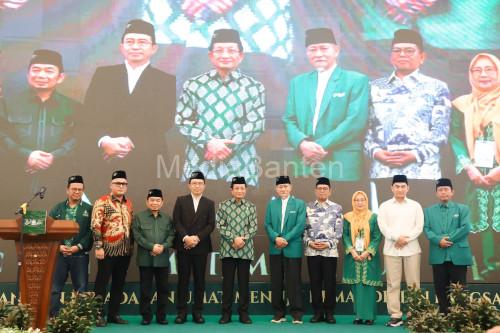 Gubernur Banten, Andra Soni menghadiri Muktamar Mathlaul Anwar. Foto Biro Adpim Banten