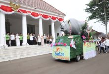 Karnaval panjang mulud di Gedung Negara Banten. Foto Biro Adpim Banten
