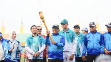 Gubernur Banten, Andra Soni membuka Popda XII dan Paperda IX di Cilegon. Foto Biro Adpim Banten