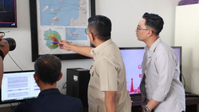 Gubernur Banten, Andra Soni di Pos Pengamatan GAK di Pasauran, Kabupaten Serang. Foto Biro Adpim Banten