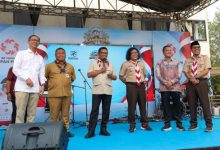 Gubernur Banten, Andra Soni membuka kegiatan karnipora dalam rangka peringatan Hari Sumpah Pemuda ke-98. Foto Biro Adpim Banten