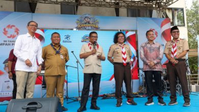 Gubernur Banten, Andra Soni membuka kegiatan karnipora dalam rangka peringatan Hari Sumpah Pemuda ke-98. Foto Biro Adpim Banten