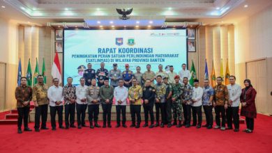 Rakor Peningkatan Peran Satlinmas di Provinsi Banten. Foto: Biro Adpim Bantena