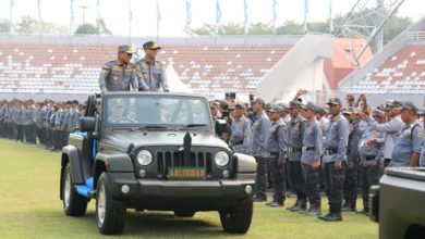 Gubenur Banten, Andra Soni di apel akbar Salinmas di Palembang. Foto Biro Adpim Banten