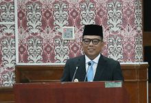 Gubernur Banten, Andra Soni menghadiri sertijab Walikota Tangerang. Foto Biro Adpim Banten