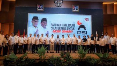 Gubernur Banten, Andra Soni menghadiri silaturahmi PSI di Kota Serang. Foto Biro Adpim Banten