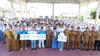 Kunjungan Gubernur Banten, Andra Soni ke SMK Taufiqiyyah Baros. Foto: Biro Adpim Banten