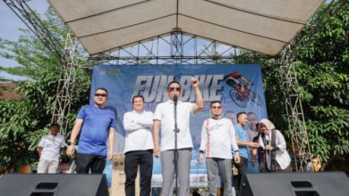 Gubernur Banten, Andra Soni buka fun bike di Tangerang. Foto Biro Adpim Banten