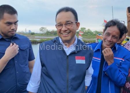 Anies Baswedan, Capres No Urut 1 saat berkunjung ke Kronjo, Kabupaten Tangerang. Foto: Iqbal Kurnia
