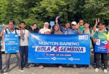 Sinergi TVRI - RRI - Antara dalam kampanye di Banten soal Piala Dunia. Foto Antara