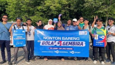 Sinergi TVRI - RRI - Antara dalam kampanye di Banten soal Piala Dunia. Foto Antara