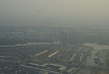 Kualitas udara Jakarta pada Minggu pagi. Foto: Antara