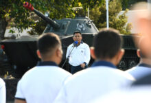 Menkav 2 Mar menggelar apel khusus di Markas Marinir. Foto: Munawir - Menkav 2 Mar