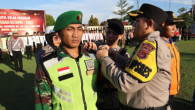 GelarPasukan Operasi Ketupat Maung 2023 di Mapolres Serang. Foto: Yono