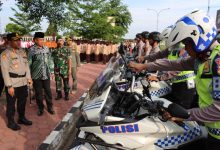 Gelar Pasukan Operasi Lilin Maung 2023 di Mapolres Serang. Foto: Yono