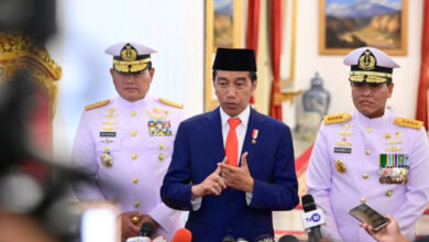 Arahan Presiden RI, Jokowi ke KSAL, Laksamana TNI Muhammad Ali. Foto: BPMI Satpres RI