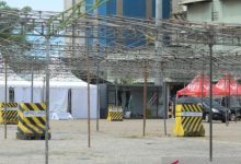 Area parkir untuk pemudik motor di Pelabuhan Ciwandan. Foto Antara