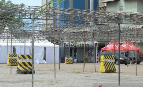 Area parkir untuk pemudik motor di Pelabuhan Ciwandan. Foto Antara