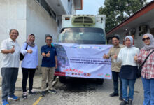 Armada khusus yang disiapkan Pos Indonesia mendistribusikan bantuan pangan stunting. Foto: Humas Pos Indonesia