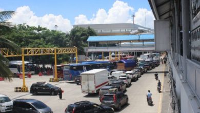 Arus balik mulai padati Pelabuhan Bakauheni ke Merak. Foto: Antara