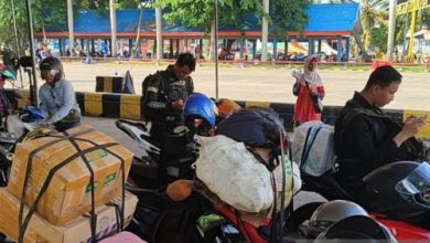 Mulai meningkat arus balik di Pelabuhan Bakauheni. Foto: Antara