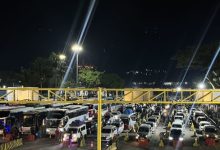 Arus balik masih memadatani Pelabuhan Bakauheni, Lampung. Foto Antara