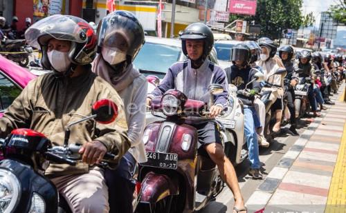 Arus mudik Lebaran masih berlangsung. Foto Antara
