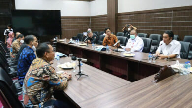 KPU Banten beraudiens ke Pj Gubernur Banten. Foto: Biro Adpim Banten