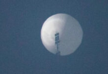 Penampakan balon pengintai. Foto: Reuters / BBC Indonesia