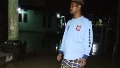 Banjir terjadi di Cinangka, Kabuapten Serang. Foto Antara