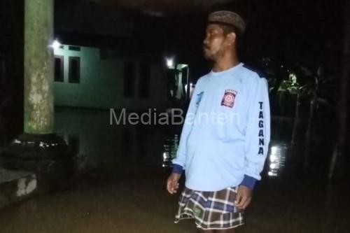 Banjir terjadi di Cinangka, Kabuapten Serang. Foto Antara