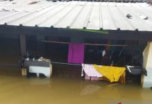 Salah satu rumah yang terendam banjir di Kabupaten Tangerang. Foto Antara