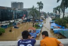 Lokasi banjir di Kota Tangerang. Foto Antara