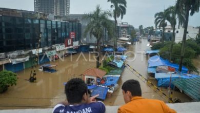 Lokasi banjir di Kota Tangerang. Foto Antara
