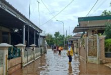 Perumahan warga direndam banjir di Padarincang. Foto Antara
