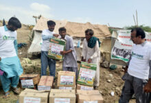Salah satu lokasi pembagian bantuan Dompet Dhuafa di Pakistan. Foto: M Fatzry Iqbal - Dompet Dhuafa