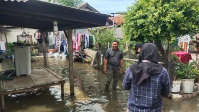 Banjir Rob di Dadap, Kabupaten Tangerang. Foto: Antara