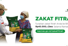 ilustrasi pendistribusian zakat fitrah.